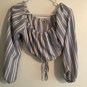 Off the shoulder crop top